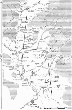 Fig. 2. : Localisation selon Piganiol (1962)